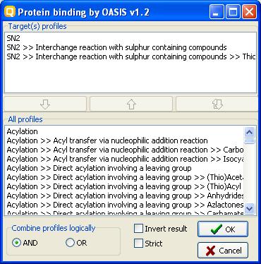 Category definition Defining Protein binding by OASIS v1.2 category 2 1 3 4 1. Highlight Protein binding by OASIS v1.2 ; 2.