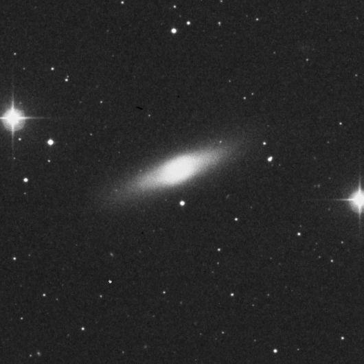 NGC 4526, an S0 galaxy This galaxy is seen edge on.
