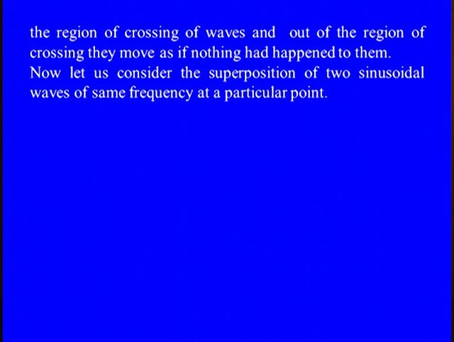 Although I have considered here the interference of two waves but in principle any number of waves can interfere.