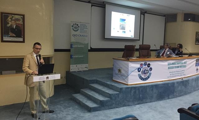 The role of Geological Surveys in the GEO-CRADLE project and scope of the workshop Speaker: Mr Luca Demicheli EGS Secretary General Mr Demicheli started his presentation explaining the scope of the