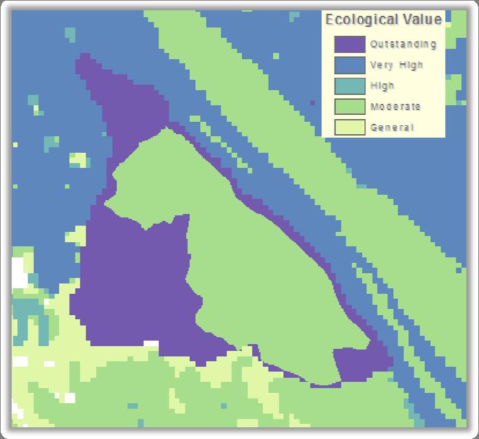 This same process would be used if the end user wanted to increase the value of a VEVA polygon entity, simply integrating the data and changing the rank value in ArcGIS with editing techniques.