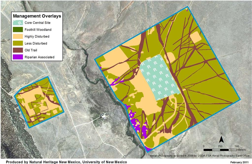 Figure 2-2. FOUN management overlays. 2.1.1. Reporting Units As part of the initial scoping process, areas of management interest for the park were identified.