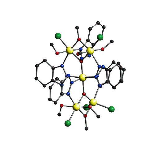 Polymetallic Paramagnetic (clusters) This is an example of a polymetallic paramagnetic complex: [Fe 5 O 2 (OMe) 2 (bta) 4 (btah)(meoh) 4 Cl 5 ] Bridging O ions (OH, O 2-, OMe) link transition metals