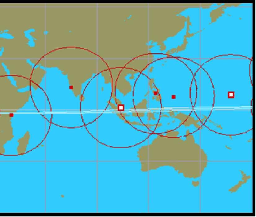 Stations VHF - Burst lart message - GRB Location Ground Observers Burst Alert Stations Internet Internet Mission
