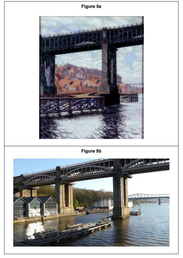 2.2 Evaluate the usefulness of Figure 5a and Figure 5b in showing the nature and extent of either economic change or demographical and cultural change in this area. Figure 5a was painted in 1935.