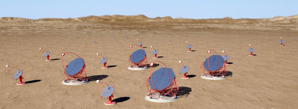 The Cherenkov Telescope Array A huge improvement in all aspects of performance A factor ~10 in sensitivity, much wider energy coverage, much better resolution, field-of-view, full sky, A user