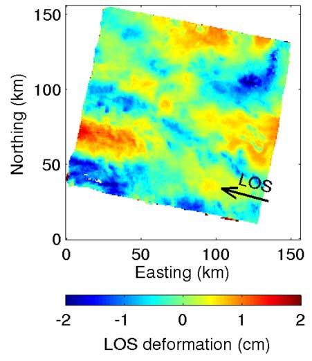 aspects of the treatment of InSAR data with specific examples of applications to inversions for subsurface fault slip and earthquake location.