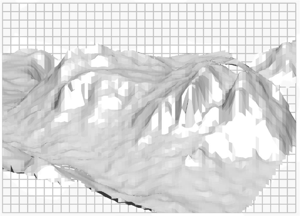 Infrared Monitoring Below is a radar surface map of the volcanic lava dome on Montserrat. Colour in the box on the right to show the infrared scale.