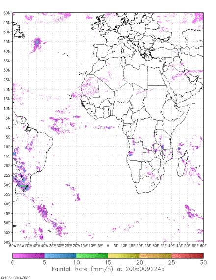 probabilities based on rainfall nowcasts Hydro Estimator