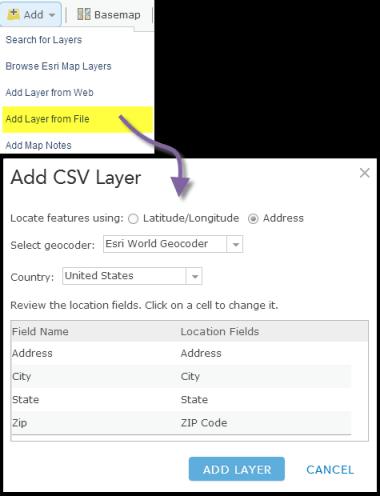 Using services with Map Viewer Need to add your inputs to ArcGIS Online Layers and