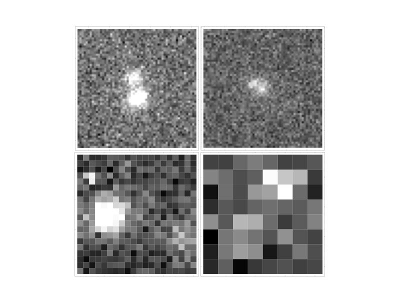 Ground based observations 88611 Magellan 2001 Oct 11 0."4 seeing s= 0."61±0."01 m=0.70±0.05 M R =21.8 Classical < 4 arcsec > 2003 QY 90 Magellan 2003 Oct 23 0."47 seeing s=0."41±0. "02 m=0.2±0.
