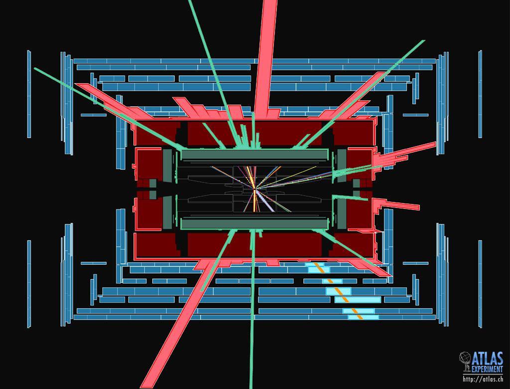 Here s how ATLAS detects and displays particles Muons escape