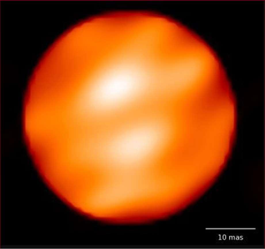 Alpha Orionis High mass star, several million years old, at the end of its life.