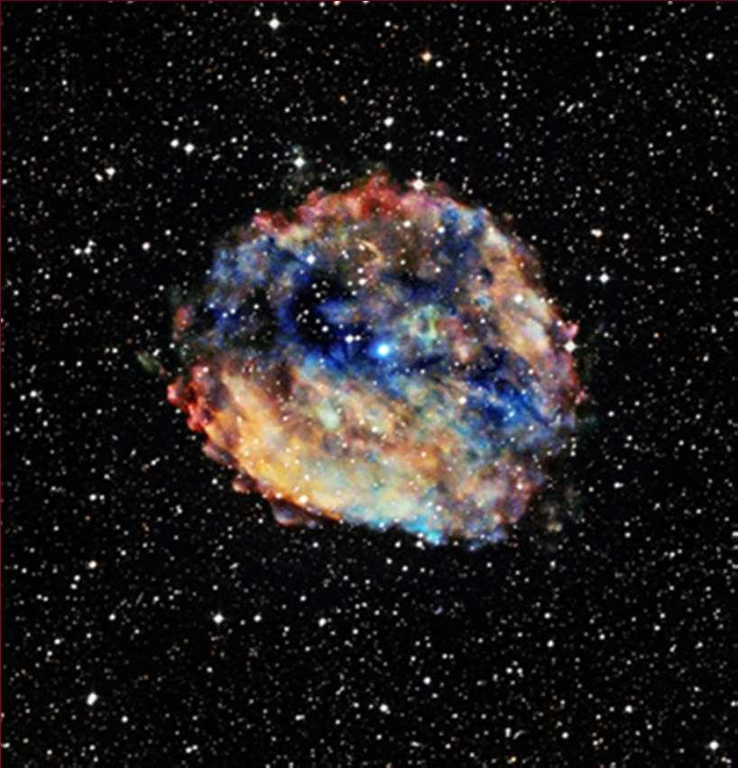 RCW 103, -Supernova remnant, contains a supernova remnant that is a magnetar (Neutron star with powerful magnetic fields and a very
