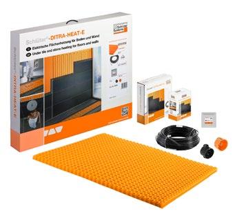 UNDER WALL HEATING Schlüter -DITRA-HEAT-E-WS Complete wall heating kits Schlüter -DITRA-HEAT-E-WS wall kits are complete sets for electrical under wall heating.