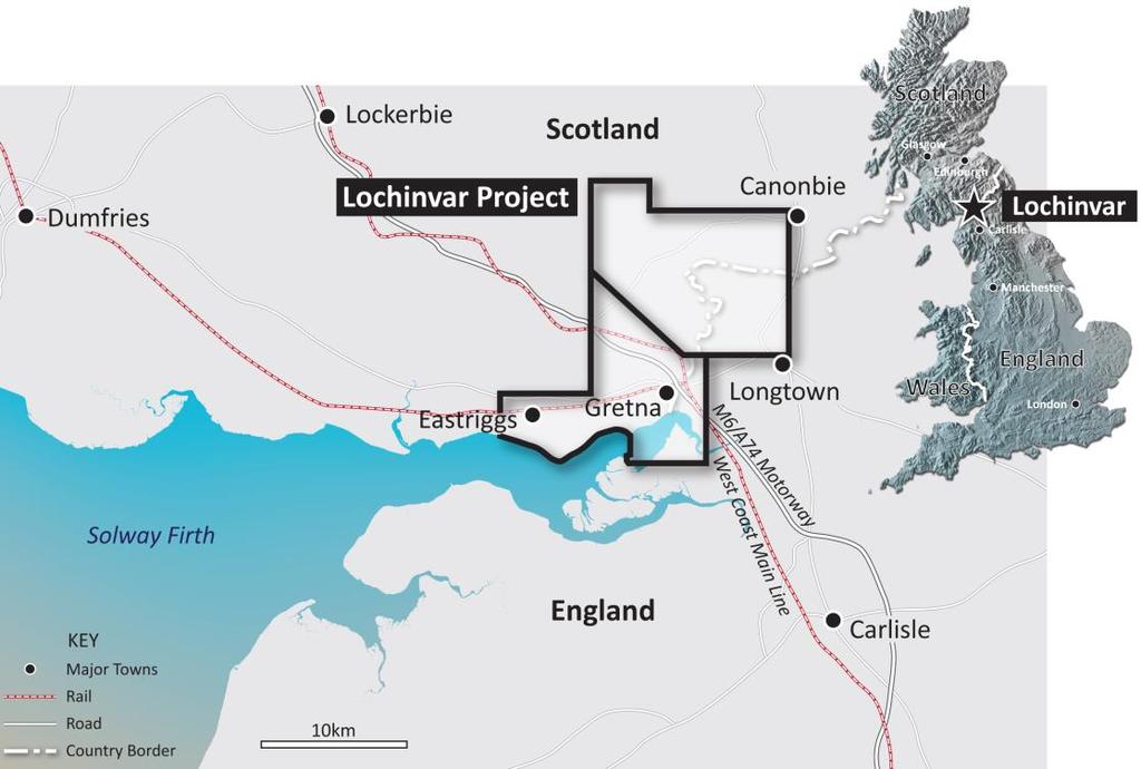 Position United Kingdom Undeveloped coalfield Original Licence granted 2012, Lochinvar South Licence granted 2014 (both 100% NAE) Attractive investment destination: Low risk Low cost structure