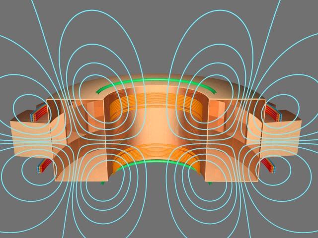 Two different magnetic configurations An open cusp magnetic field.