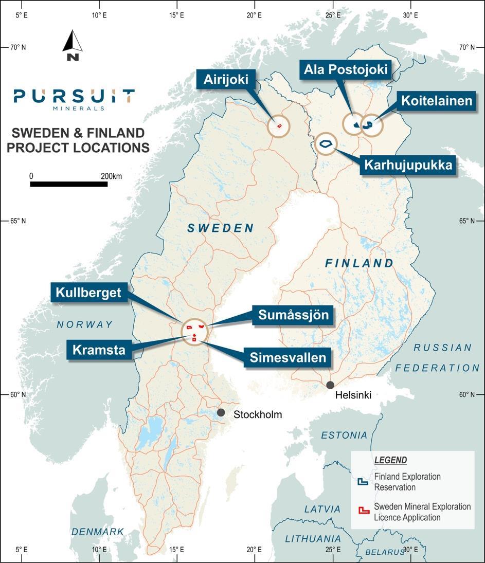 Pursuit Minerals Managing Director Jeremy Read said the results from the Airijoki Project were extremely encouraging.