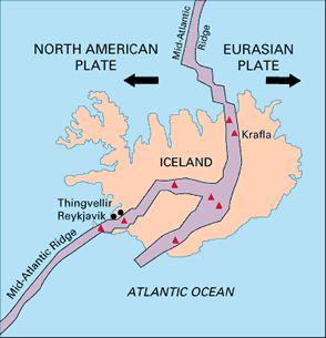 ... (5) 7. Look at the map of Iceland below. (i) What type of boundary is being shown here?