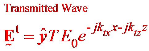 Plane Wave Impinging on a Dielectric Interface 4-15