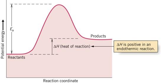 /04/08 Activation energies and heats of reactions can be determined from potential-energy diagrams Potential-energy