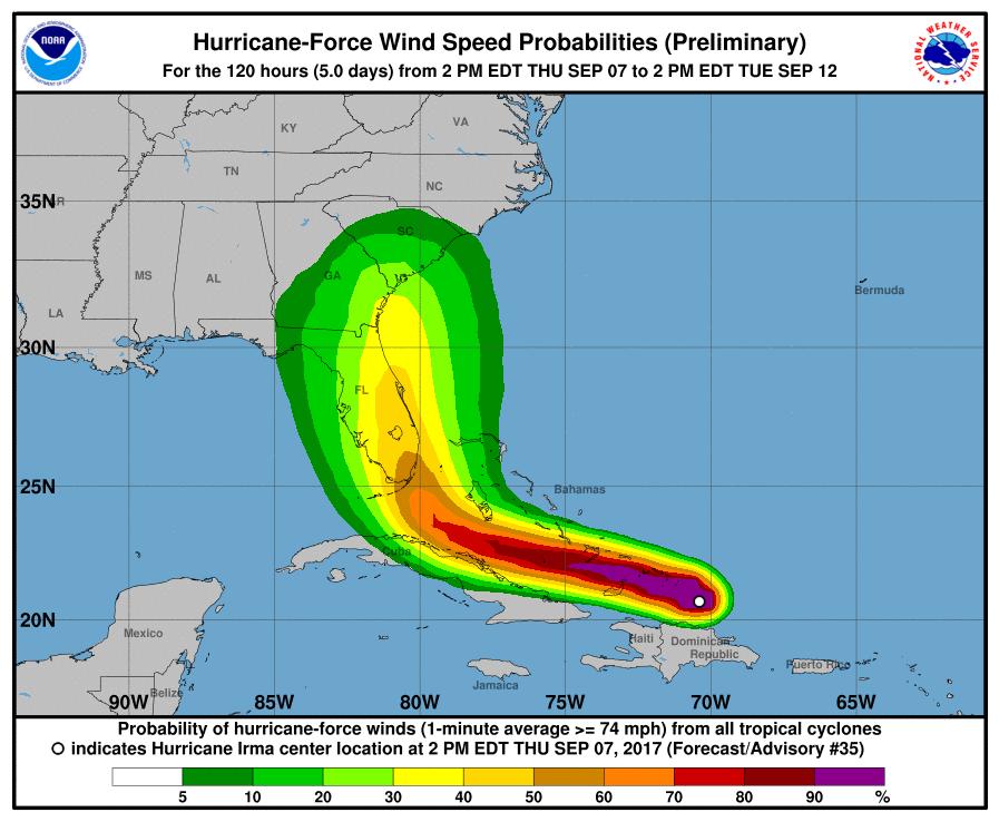Hurricane-Force Wind Probabilities ( 75