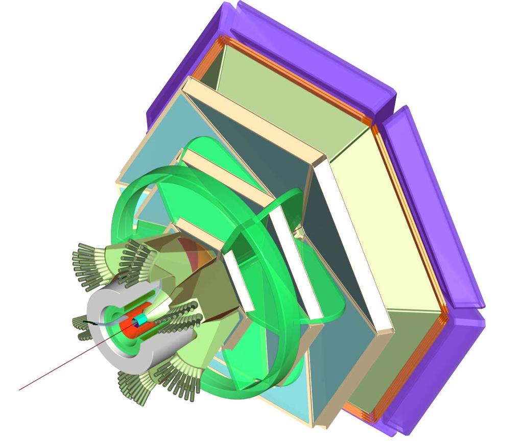Preshower Calorimeter CLAS 12 GeV Forward Cerenkov (LTCC) Forward Drift Chambers Superconducting Torus Magnet Forward