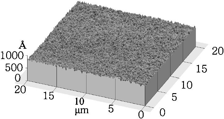 All-Polymer Field Effect Transistor 175 FIGURE 3 AFM image of the surface of PEDOT film prepared by vapor polymerization.