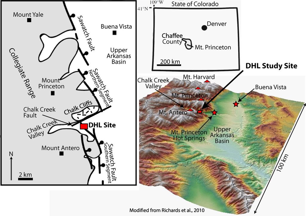 6 A. P. Lamb et al. 5 A F I E L D A P P L I C AT I O N The Upper Arkansas Valley in the Rocky Mountains of central Colorado is the northernmost extensional basin of the Rio Grande Rift (Fig. 12).
