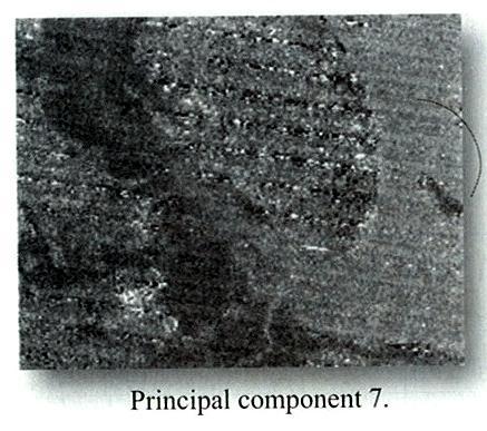 PC2 (bands 1, 2, 3; visible). PC3 (near infrared).