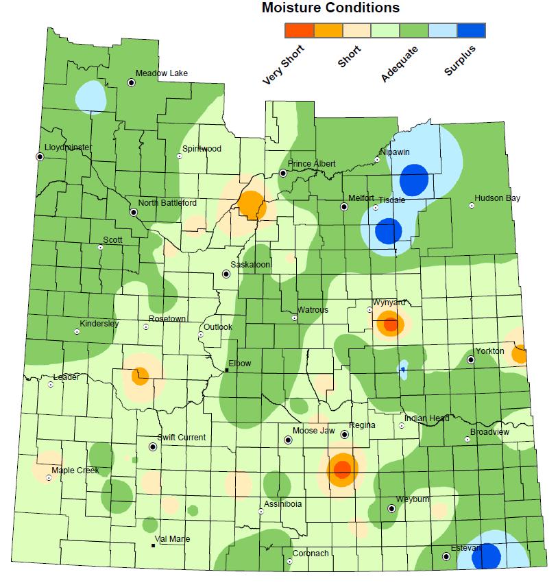 Soil Moisture Conditions Figures 6 and 7 indicate that topsoil moisture conditions were generally described as average to short during the final crop report on November 6, 2018.