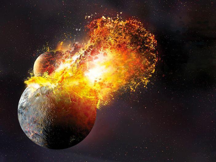 The Early Earth Earth formed through collision of a series of cosmic debris 4.