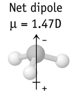 We do NOT need to ask the second question: Is there any charge asymmetry in the molecule?