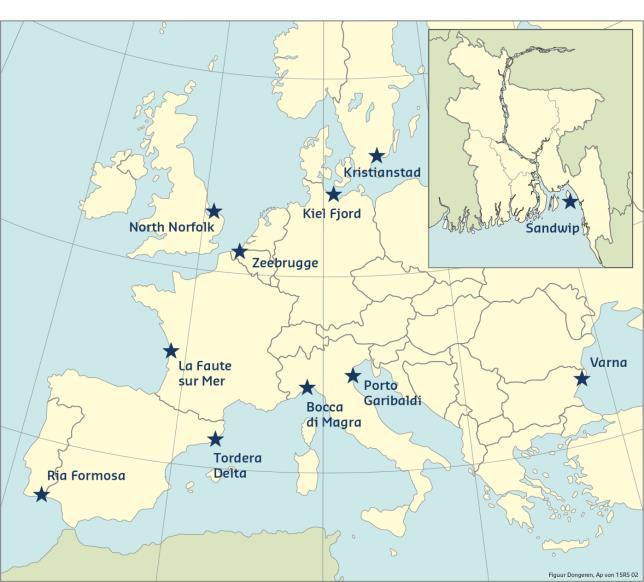 E3S Web of Conferences 7, 17001 (2016) Figure 9. Map of Europe indicating the ten case study sites with an insert of Bangladesh indicating the location of Sandwip Island. 4 Impact 4.