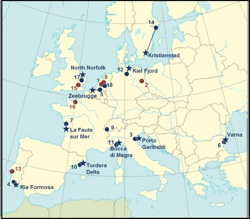 ApplicaPon at 11 case study sites 10 Located on all EU