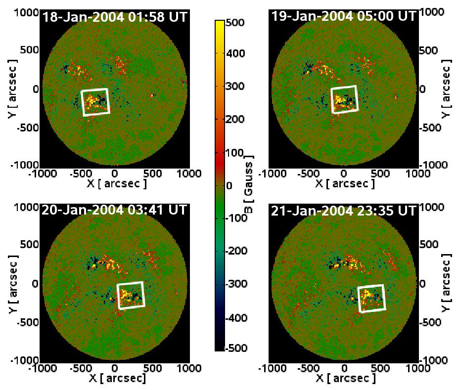 4 J. K. Thalmann and T. Wiegelmann: Evolution of the flaring Active Region 10540 after that the solar activity dropped to background B-level (see Fig. 1 for the solar soft X-ray flux from Jan.