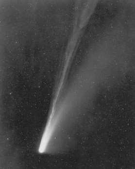 Observations of comet tails suggested