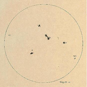 3. The solar cycle Sunspots: Prominent dark features that appear at the solar surface Left: A movie showing Galileo s sunspot drawings (summer 1612) (Note