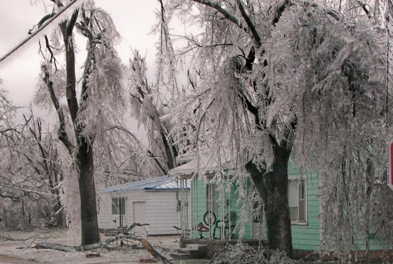 Pottawatomie County snow and ice events can cause damage countywide and such damage has occurred in recent years.