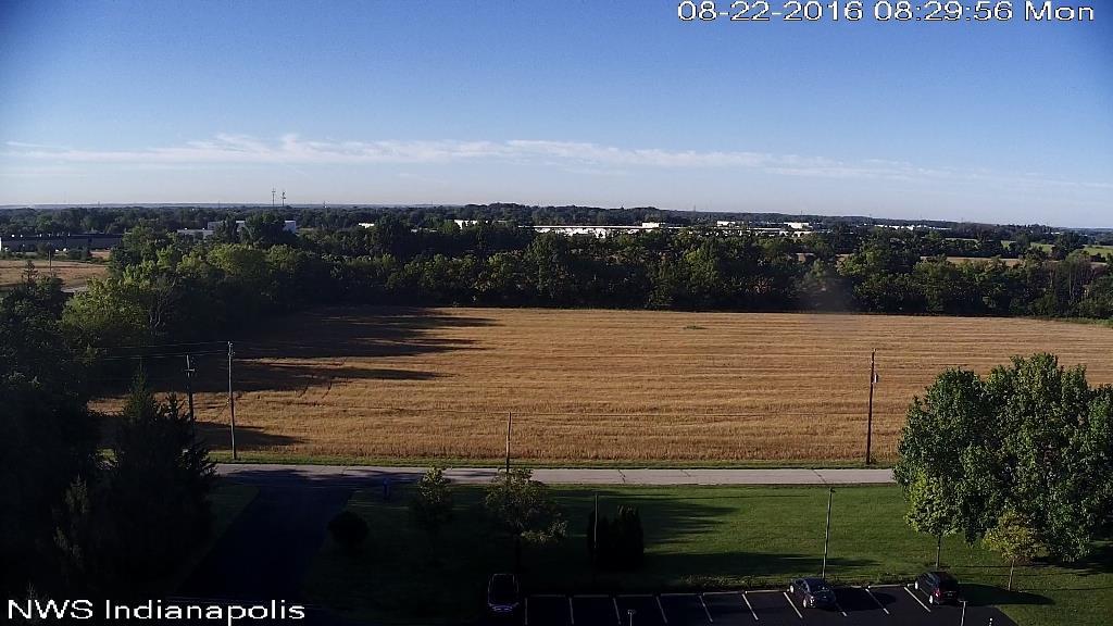 Pictured above is the fallow agriculture field immediately south of the Indianapolis Weather Office on the morning of the 22th.