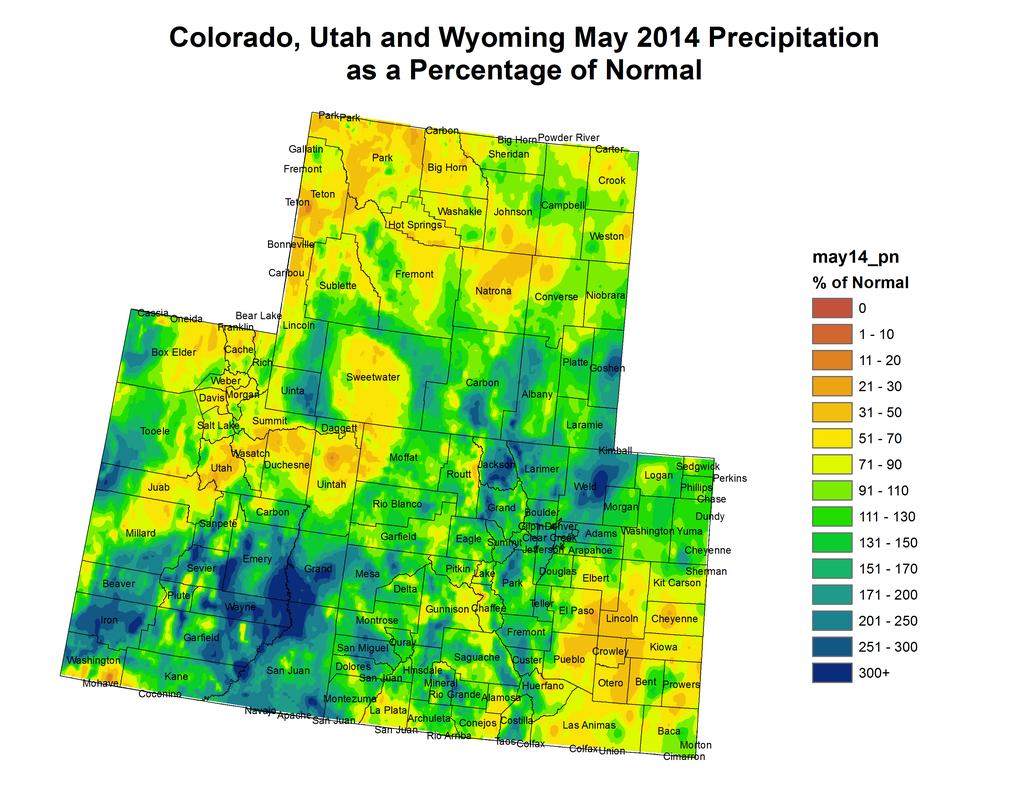 NIDIS Drought and Water Assessment PRECIPITATION The images above use daily precipitation statistics from NWS COOP, CoCoRaHS, and CoAgMet stations.
