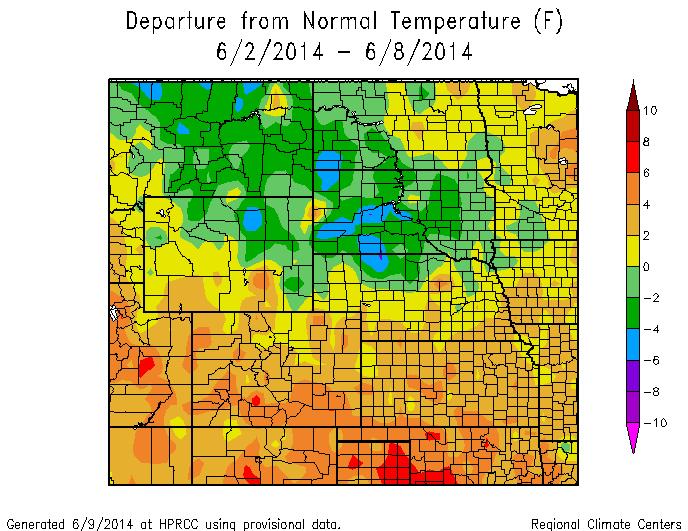 The above images are of reference evapotranspiration (ET) from CoAgMet sites across Colorado. Reference ET assumes the amount of water that will evaporate from a well-irrigated crop.