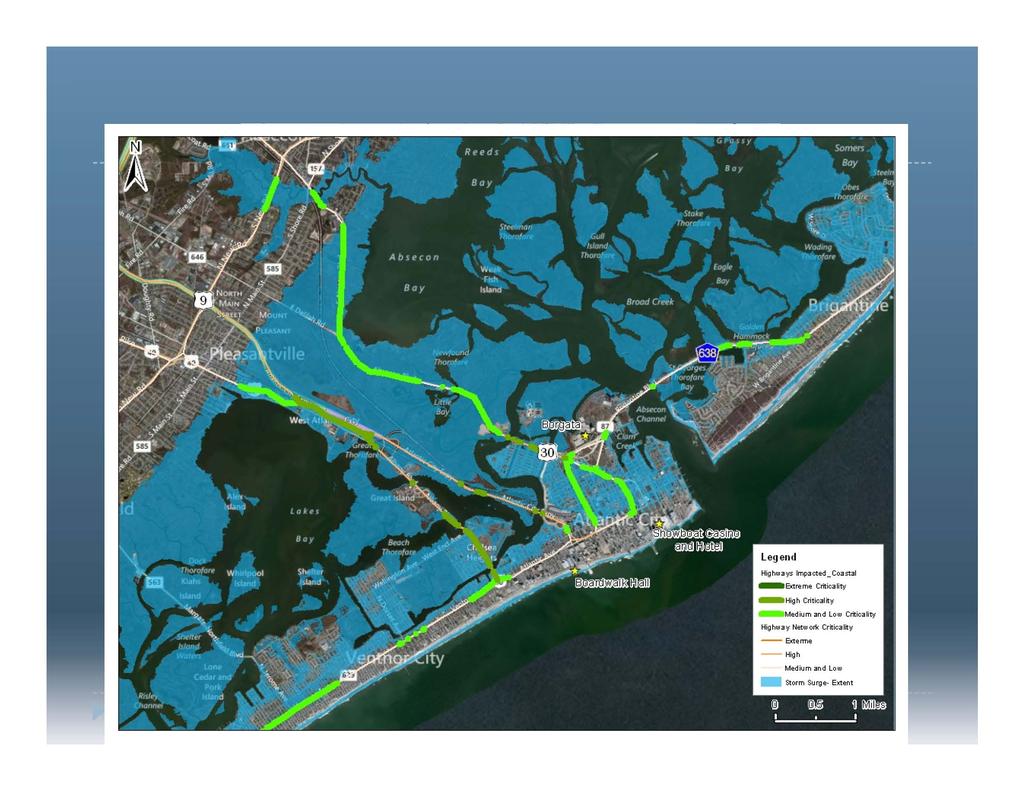 Highways Potentially Vulnerable to Sea Level