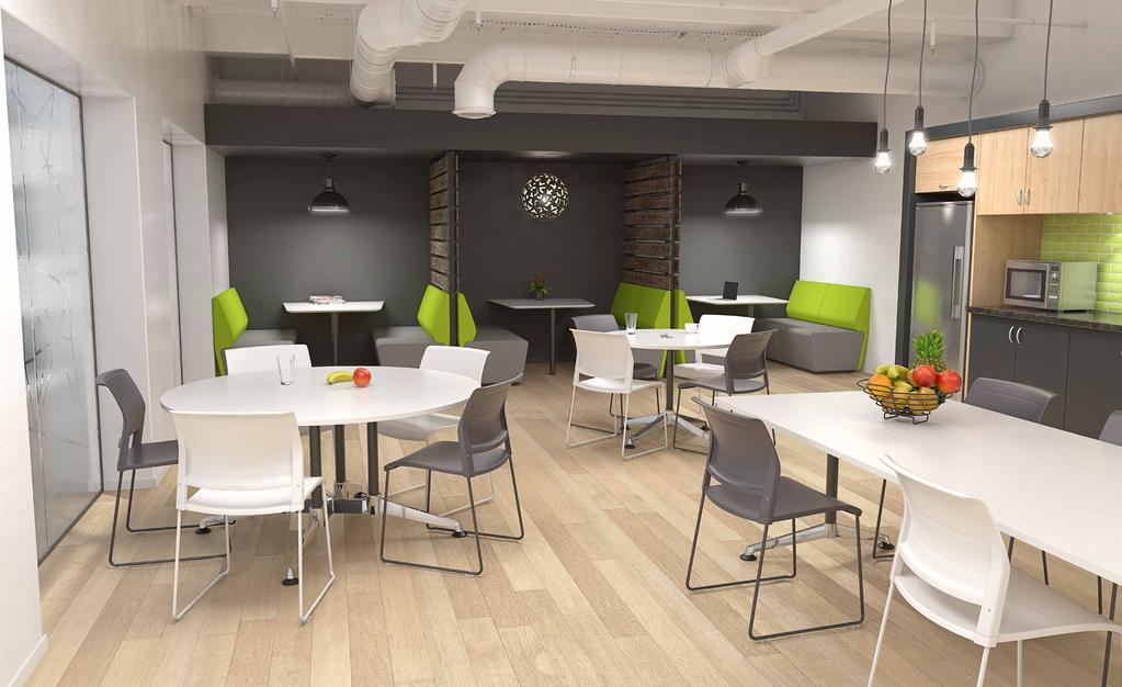 Cafeteria Tables Versatile enough to be used almost anywhere, Nebula Meeting Tables complement any space with a variety of top sizes, base formats and a refined aesthetic.