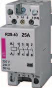 Modular contactors for installation into distribution boards - type R -pole, module (, mm), 0 A (AC, 00 V) R 0-0 0V 000 0 R 0-0 V 00 0 R 0-0 V 000 0 R 0- V 00 0 R 0-0 0 V 000 0 R 0-0 V 00 0 -pole,
