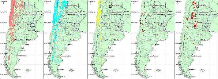Mineral Systems of Argentina and Chile Porphyry LS Epithermal HS Epithermal Skarn Granite Sources
