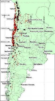 Training Data System Model Defines Training Data. Training Data from Both Chile and Argentina. Training Data Come from Chile and Argentina Mineral Occurrences.