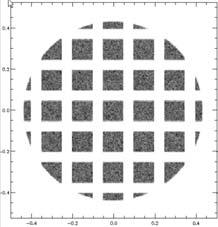 E=22160 ev. b) Image at focal point (q t ). Horizontal corresponds to diffraction plane.