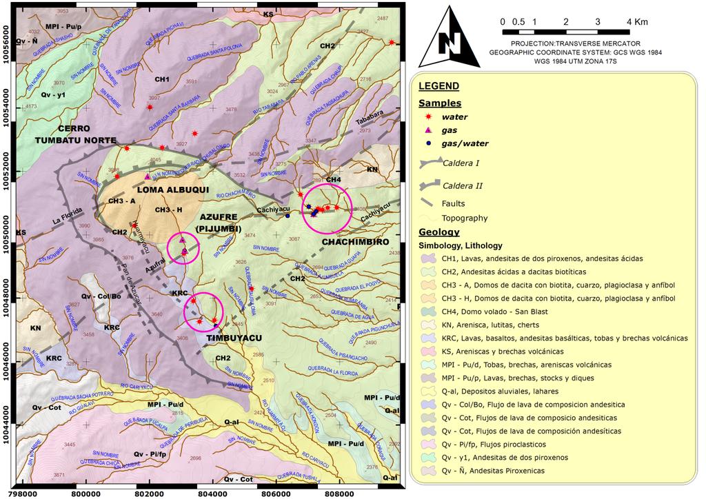 Report 10 95 Calderón Torres In the last stage, new domes of dacitic-andesitic composition were formed extending into the Holocene, located at the same place as the second landslide.