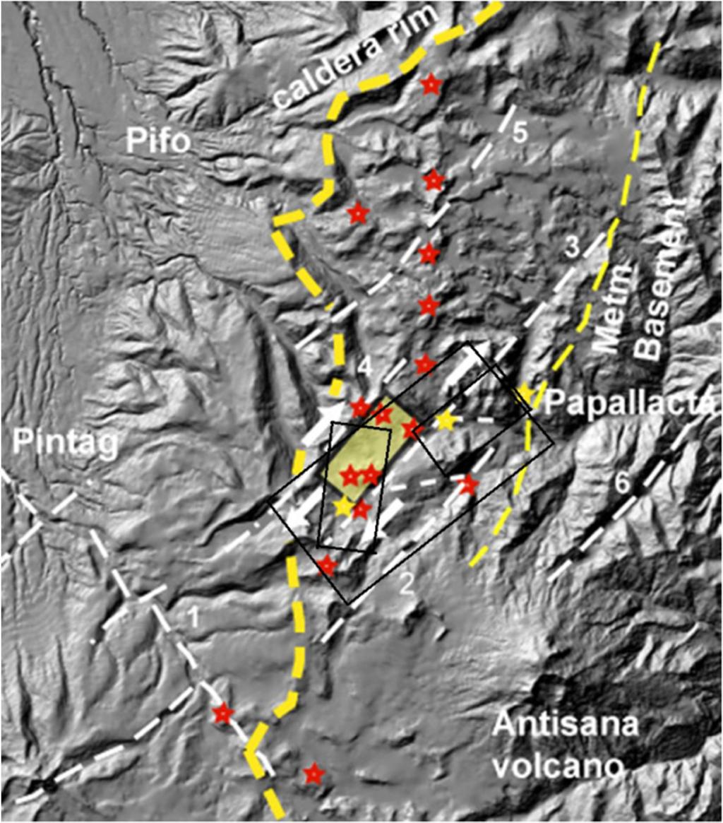 Report 10 99 Calderón Torres The Rio Blanco fault is shown as number 6 in Figure 9. It has a NE- SW direction and is more than 40 km long.